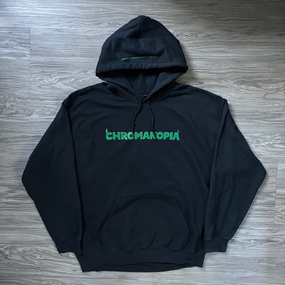 Tyler The Creator Chromakopia Hoodie Black Green Logo Men Large GOLF WANG